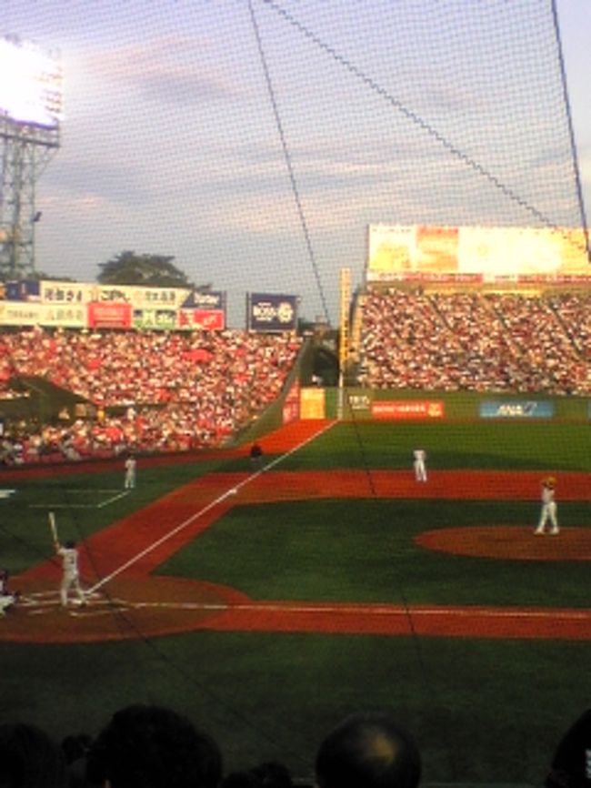 先発がマー君で場内は盛り上がった。