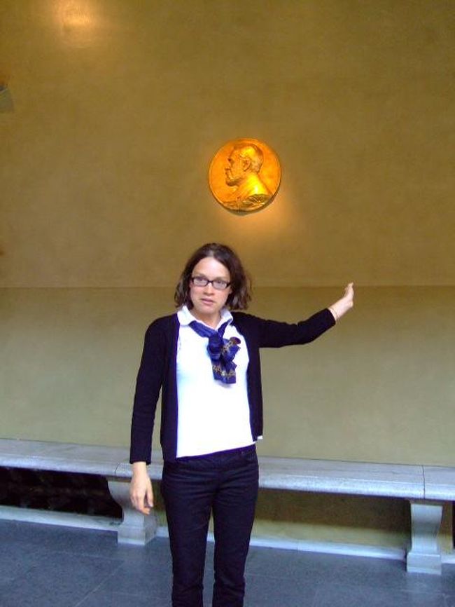 Blue Hallのノーベル胸像のところでツアー終了。