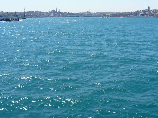 右上小さくガラタ塔。<br />左上は、スレイマニエジャミイかな...