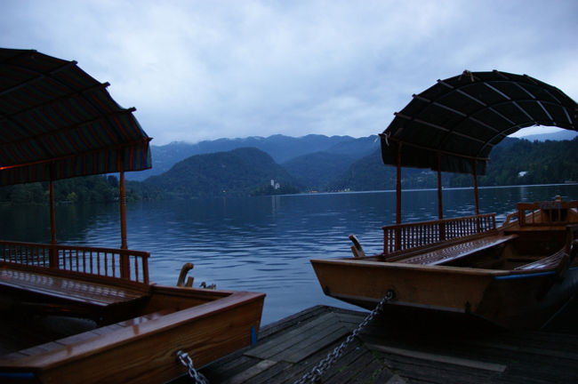 食事後、湖畔を散歩。<br />そこには美しい光景がありました。