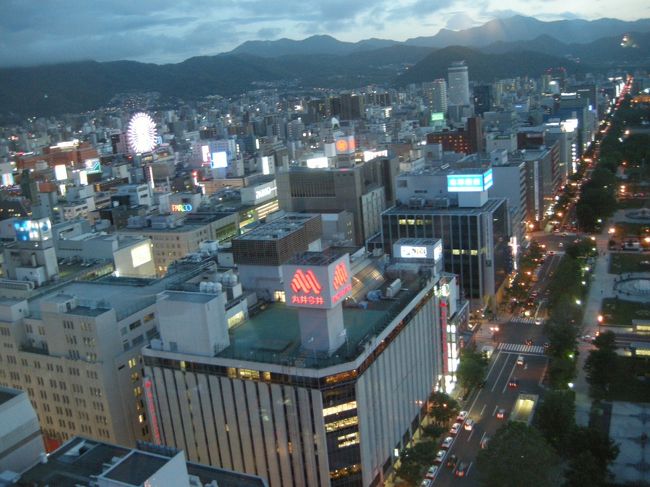 テレビ塔からの風景です。<br />まだ、微妙に暗くなりきれてない感じ・・