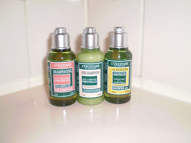 アメニティグッズはフランスのオーガニック<br />ブランド「ロクシタン」が用意されていました。