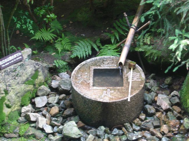 少し心が洗われたかな〜？<br />方丈の北側にある、つくばいです。<br />真ん中の口を共有して「吾唯足知」（われただをしる）と読むそうです。<br />