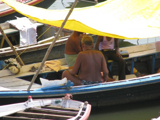 ボートの人も・・・。