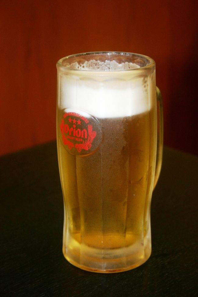 この旅最後のオリオンビール一気飲み♪