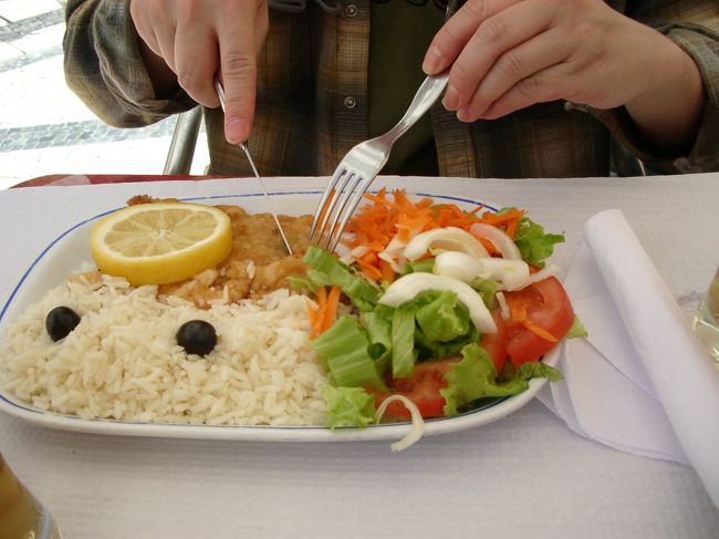 白身魚のフライ。<br />