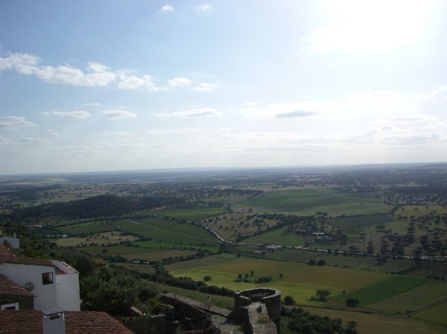 でも、景色は最高。<br />アレンテージョの平野が一望！