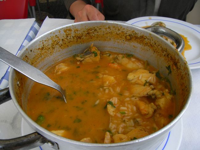 アンコウのリゾットを頼みました。