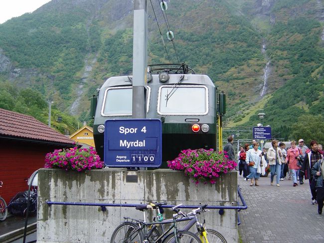 山岳鉄道終点のミュルダール。