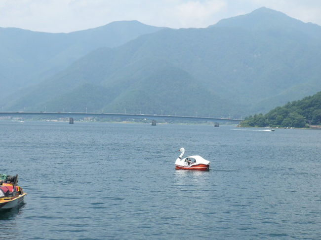 定番の「スワン・ボート」も<br />あります。<br />う〜ん、きょうあたりでは、フィットネス・<br />ジムでのトレーニングなみの汗でしょうね。