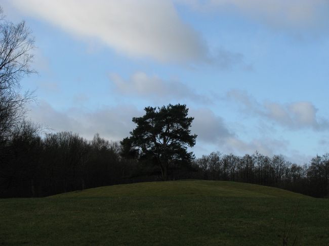 天気が悪いのが残念。<br /><br />この写真は私が泊まった棟から出てすぐの景色。<br /><br />木の下にはヤギや羊がたむろしていること多し。