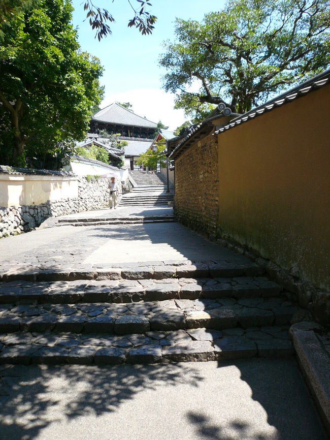 魚みたいに日陰を求めて進むと、先に二月堂が見えてきました。たまたまココで写真撮って、帰宅後ガイドブックみたら全く同じトコで撮ったカットがあり(おぉ〜〜プロも同じトコで撮っとる撮っとる)みたいな感じで独りで喜んでおりました。