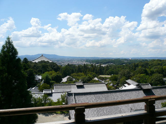 二月堂からの眺めです。少し風もあるので気持ちが安らぎます。いい景色でした。