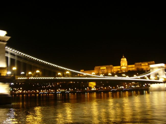 さてさて夕飯の後は待ちに待ったドナウ川クルーズ！！<br />綺麗！！<br />