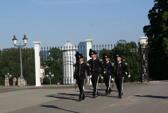 最初の場所に戻ろうと歩いていたら、後ろから衛兵さんがやって来た。