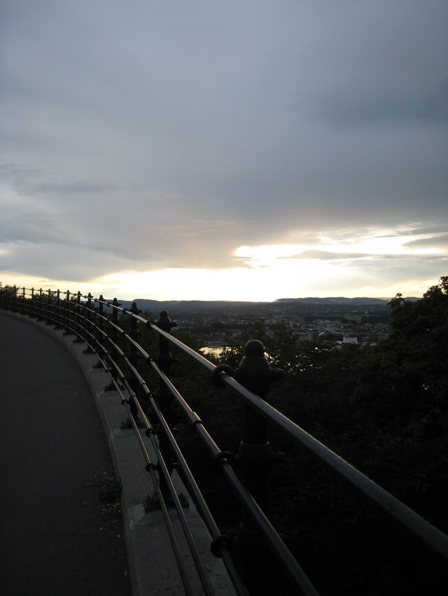 エケベルクからオスローを望む。ムンクの「叫び」の構図といわれる場所です。