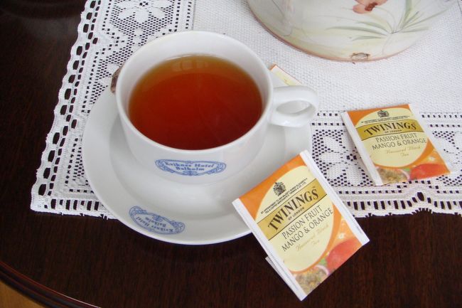 食後のマンゴ紅茶<br />最近、紅茶の種類が増えたので、どれにしようか迷います。
