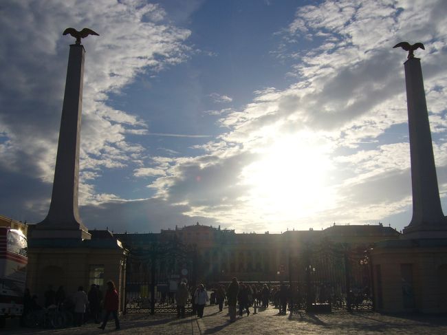 ところがツアーなので、慌ただしく周ってゆっくり<br />見れなかったのが非常に残念。<br /><br />有名な鏡の間（モーツアルトが幼い頃、<br />マリア・テレジアの前で演奏したと言われる間）や広大な庭、<br />世界最古と言われる動物園。<br /><br />どれもとても見たかったものなのに、結局見れなかった・・・<br />またいつか見に来よう、と心の中で誓うのであった。