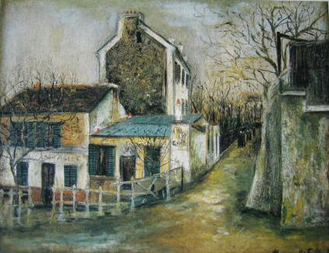 ユトリロ作「ラパン・アジル」。<br />