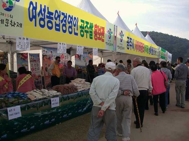 いろいろな屋台<br /><br /><br />百済文化祭にはいろいろな屋台がずらりと並びます。<br />日本人の自分としては、全てが珍しく思えて端から端までじっくり眺めてしまいました＾＾；