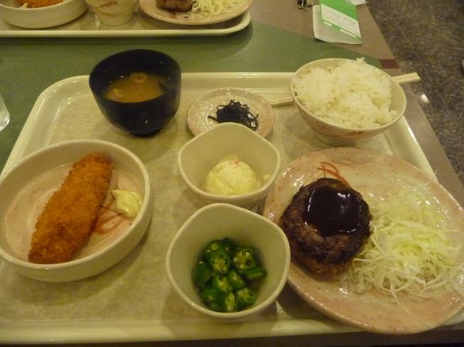 松江駅前のホテルで宿泊。<br />無料の夜ご飯と大浴場に癒されました。