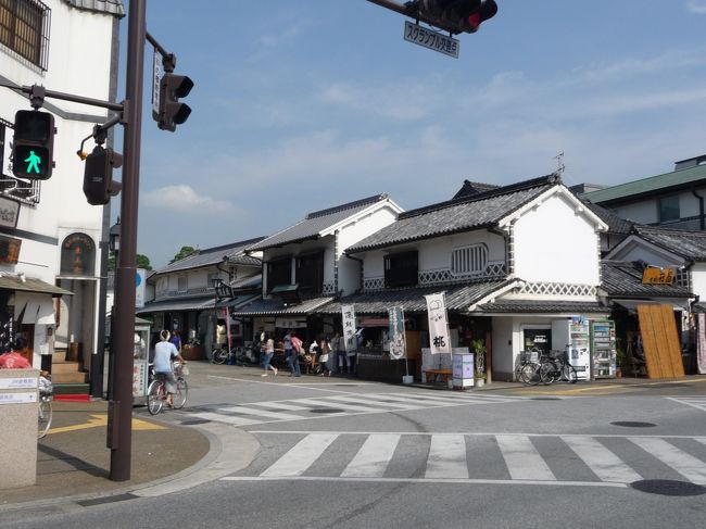 倉敷美観地区入り口。<br />毎度、帰省の度に倉敷には寄って行ってるのですが<br />電車で行くのは初めてだったので新鮮でした。