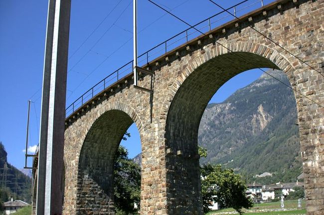 電車が橋の下をくぐる瞬間！