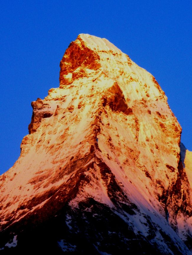 スイスGR39 暁光＊マッターホルンの朝焼け ☆感動の限界に挑ん