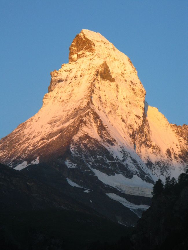 スイスGR39 暁光＊マッターホルンの朝焼け ☆感動の限界に挑ん