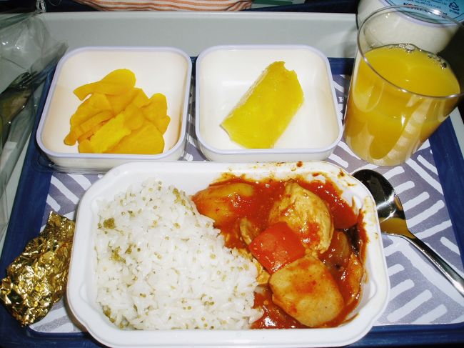 コリアンエアー。機内食。