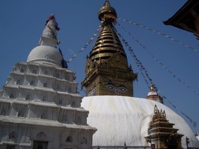 名所。<br /><br />スワヤンブナート。<br /><br />仏陀の目がステキング。