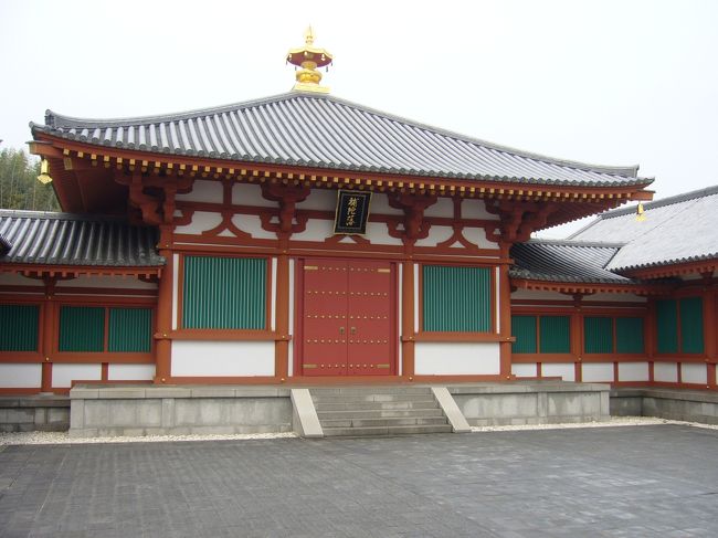 大宝蔵院百済観音堂があります。<br /><br />観音像や玉虫厨子などを見れます。<br />朱色の外観は五重塔や金堂とはまた違った雰囲気でした。