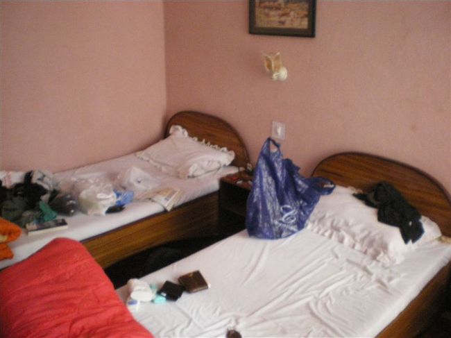 電気のスイッチをいじっているうちになぜか天井についているフィンが故障してしまう。<br />オーナーはこっちが壊したときれ気味だったが、部屋を代えてもらった。<br /><br />夜蒸し暑いので上半身裸でうつぶせに寝ていたら、南京虫か蚊に刺されたのか背中にものすごい数の発疹ができていた。<br /><br />帰国後、しばらく熱が繰り返されたときはまさかのマラリア感染か！！とほんとに焦った。