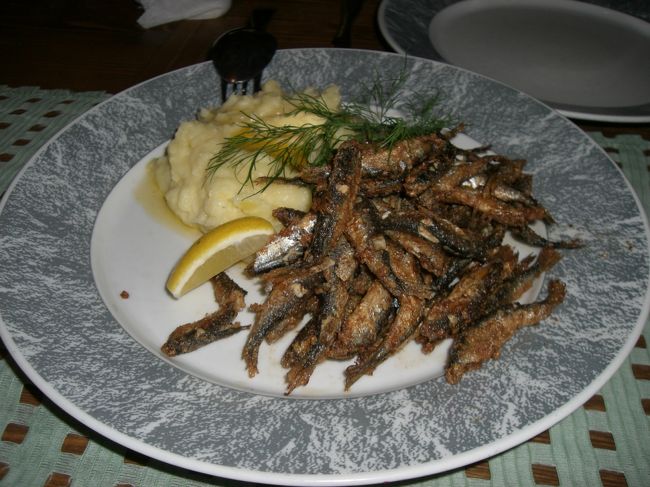 白鱒のソテー<br />マッシュポテト添え１７ユーロ