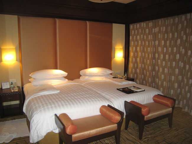 シャングリララササヤン・ラサウィング・プレミアムを予約しましたが、部屋はけっこう広めでした。<br />ベッドとリビングが離れていてゆったり過ごすことができます。<br />バルコニーも広く、バルコニーに浴槽があります。