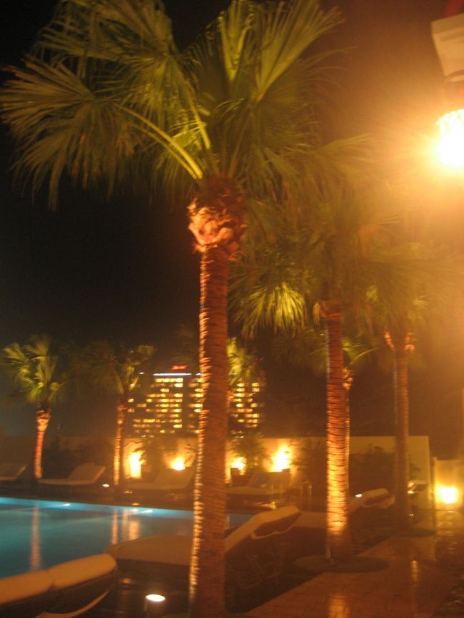 奥に見える建物は、オキナワ マリオット リゾート ＆ スパ