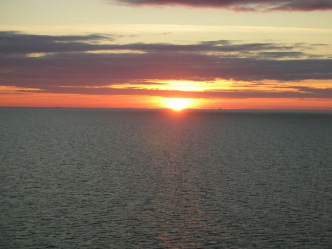 １９時頃の夕焼け。きれいでした