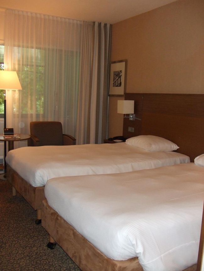 外観はあんまりホテルっぽくないけど、<br />部屋の中は、白を基調としたすっきり清潔感漂う内装。<br />広くてゆったりしています。<br />通された部屋は、6畳くらいのベランダも付いていたので、更に広く感じました。<br />ホテルの目の前は、緑道が続いているので、部屋の窓からは緑がいっぱい見えるし、<br />基本的に静かで、穏やかな環境のホテルだと思いました。