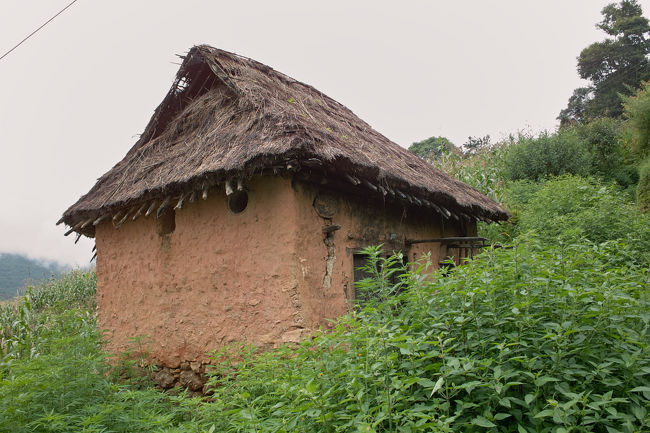 風景にとてもマッチした小屋