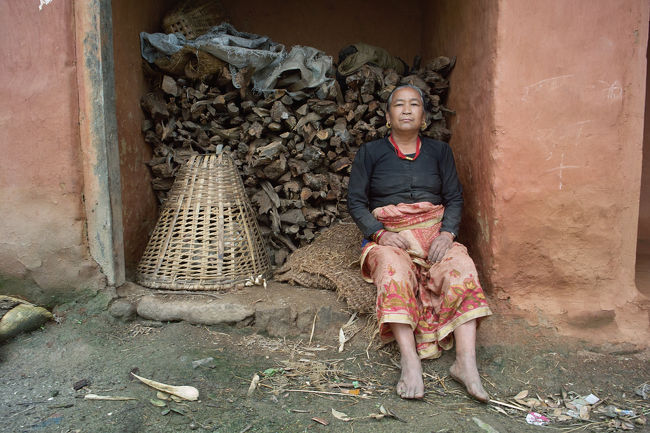 農家の婦人<br />