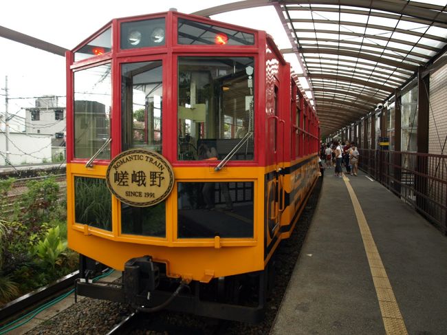 「トロッコ」とは屋根のない貨車のこと。<br /><br />駅には昔のトロッコが展示してあり、<br />現在のトロッコ列車は貨車を改造したもの、<br />とのことですが、<br />これは立派に屋根も窓も座席もあり、<br />昔のトロッコの面影はなさそうです。
