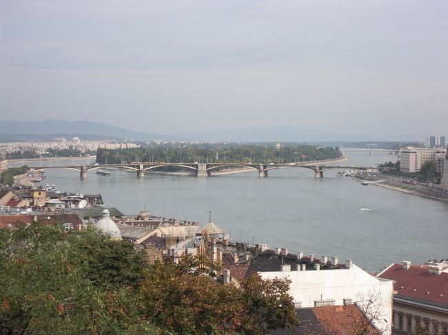 王宮から見たマルギット島。