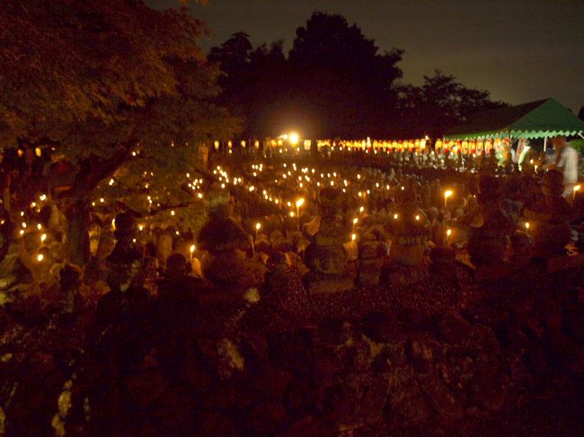 この地に葬られた無縁仏の墓として<br />夥しい数の石仏・石塔が並ぶ<br />「西院の河原」