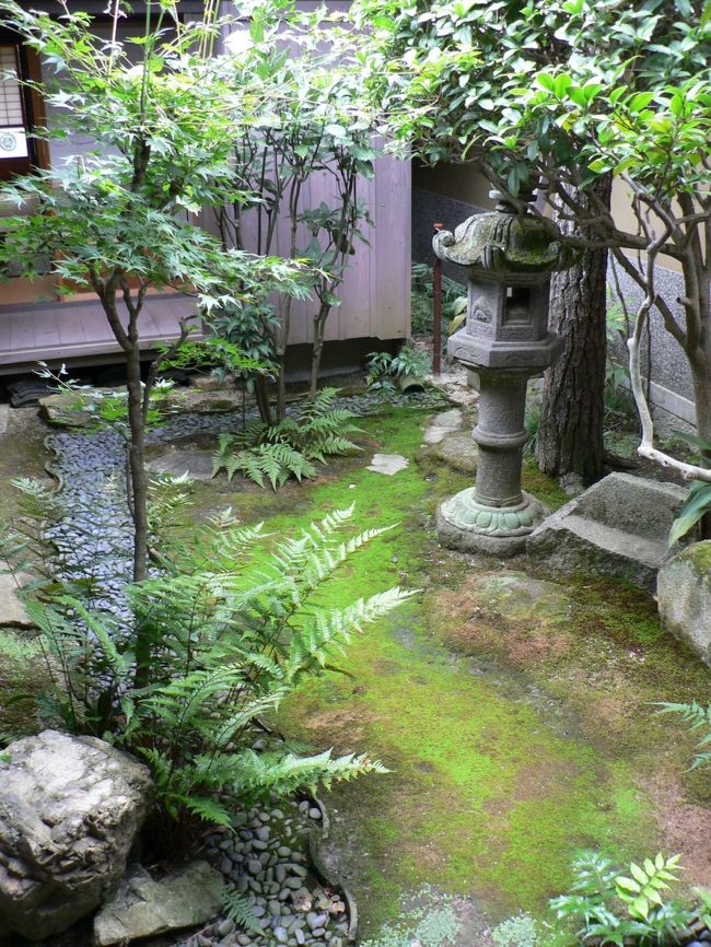 武家屋敷の庭。<br />