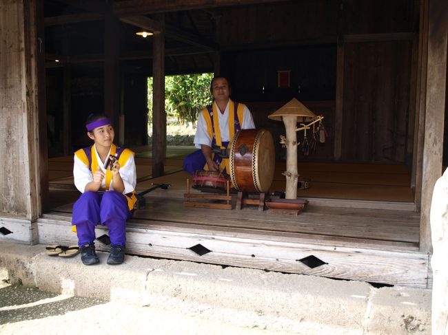 旧仲宗根家にて。ここが一番楽しい体験をさせてくれ<br />ました。