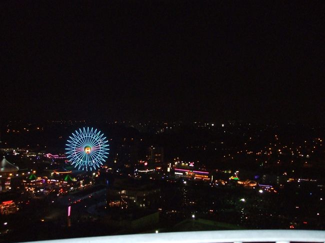 部屋のベランダからの夜景<br />海側じゃないけど　なかなかキレイな眺望