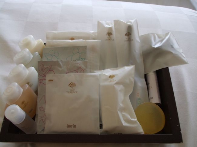 ブセナのアメニティー<br />かなりの種類とボディークリームまで<br />付いてた