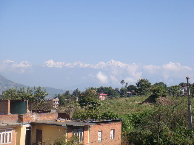 ここバグワティ寺院からも綺麗にヒマラヤが見えました。