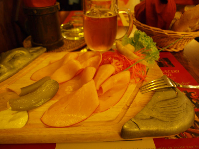 プラハハムの盛り合わせ