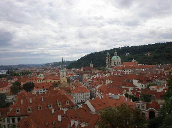 プラハ城から見たプラハの街並み。想像通りの景色